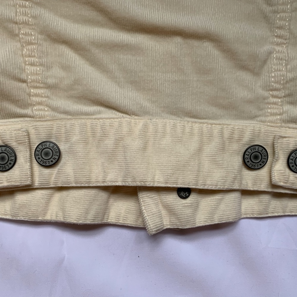 Polo by Ralph Lauren  cream corduroy jean jacket - Picture 5 of 5